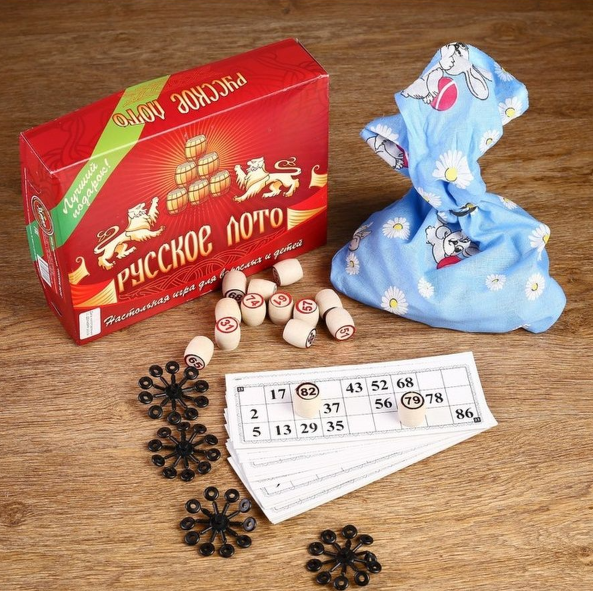Настольная игра для взрослых и детей Русское Лото